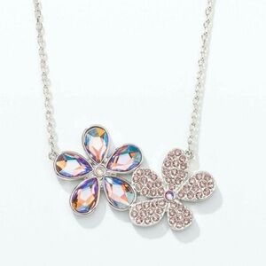 Festive Flowers Necklace Touchstone Crystal